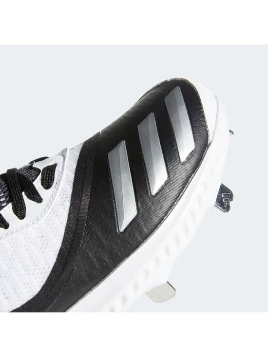 adidas Icon V Bounce Men\'s Iced Out Metal Baseball Cleats Black White EE4131 Siz main image 6